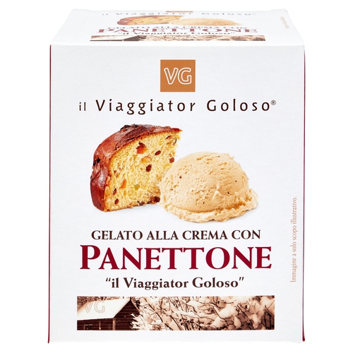 Gelato alla crema con Panettone - il Viaggiator Goloso®