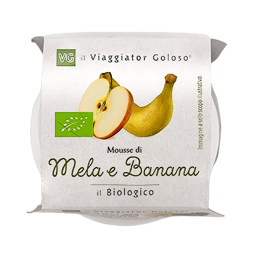 Mousse di mela e banana Bio - il Viaggiator Goloso®